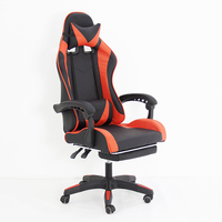 Chaise de jeu à la mode Style Racing Chaise de jeu en cuir pour PC Gamer personnalisée bon marché avec repose-pieds