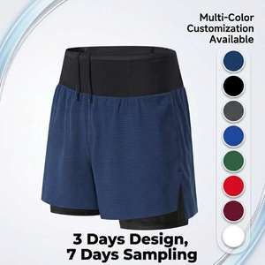 Pantalones Cortos <span class=keywords><strong>de</strong></span> Running 2 en 1 al Por Mayor, Estilo <span class=keywords><strong>de</strong></span> Dos Piezas con Forro, Pantalones Cortos para Deportes al Aire Libre - Product Image 1