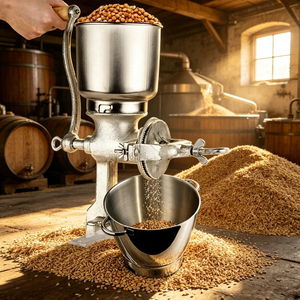 Broyeur manuel de céréales durable, taille de broyage réglable pour le malt, l'orge et le maïs - Product Image 3