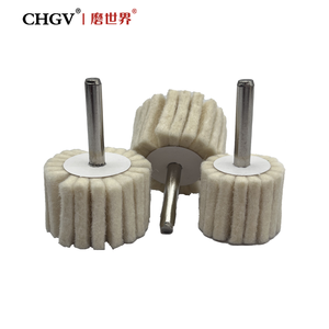 Ruedas pulidoras de fieltro de lana Fregona pulidora Vástago de 6mm para herramientas rotativas metalúrgicas Ruedas Brocas Amoladora eléctrica No Revi - Product Image 5