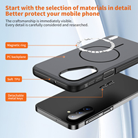 Coque arrière magnétique rigide en TPU pour Samsung Galaxy A17/27/37/57 avec protection d'objectif d'appareil photo OEM
