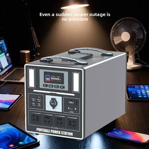 Station d'alimentation portable solaire intelligente à batterie lithium-ion 2000 W pour camping et extérieur, très vendue, avec fonction de secours d'urgence - Product Image 1
