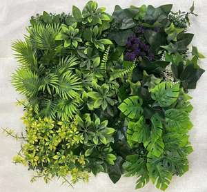 50*50 ألواح جدارية اصطناعية نباتات اصطناعية عشب أخضر لتزيين الأماكن المغلقة - Product Image 1