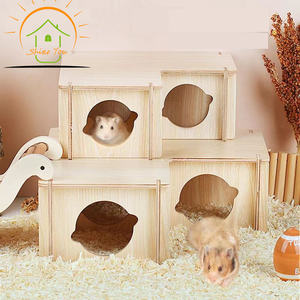 Yüksek kalite ve ucuz fiyat hamster kafes pet evler chinchilla ve gine domuzları için mobilya ahşap pet house - Product Image 3