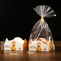 Boîte à pâtisserie festonnée tendance 2026 avec sac PET transparent, gobelet en papier écologique et durable pour biscuits, logo OEM