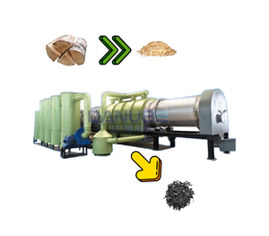 Máquina de Carbonización de Recuperación Térmica Eficiente para Procesar Cáscara de Arroz y Fragmentos de Cáscara de Coco en Biocarbón de Alto Rendimiento - Product Image 1