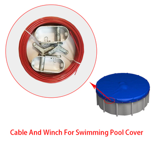 Câble <span class=keywords><strong>tendeur</strong></span> <span class=keywords><strong>pour</strong></span> couverture de <span class=keywords><strong>piscine</strong></span>, câble de couverture de <span class=keywords><strong>piscine</strong></span> en acier recouvert de PVC de 2 mm, fil de traction - Product Image 6