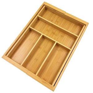 Bamboo <b>Storage</b> <b>Box</b> Rectangular <b>Drawer</b> Organizer For Miscellaneous Items - Product Image 2