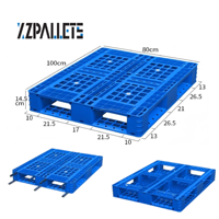 Palette en plastique robuste à 6 niveaux avec structure en acier tubulaire pour rayonnages et logistique d'entrepôt – En promotion