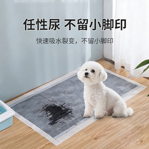 แผ่นรองซับฉี่สัตว์เลี้ยง Claw Joy ถ่านไม้ไผ่ แบบหนา รูปทรงสี่เหลี่ยมผืนผ้า สำหรับสุนัขและแมว ซึมซับดี ใช้แล้วทิ้ง อุปกรณ์สำหรับสัตว์เลี้ยง - Product Image 3