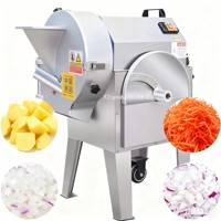 Fabrieks prijs commerciële automatische aardappel & wortel groente fruit snij- en dobbelmachine motor roestvrij staal multi-voltage