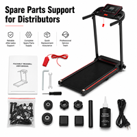 Tapis roulant électrique pliable portable avec emballage compact et 366 unités par 40HQ, tapis roulants de fitness à domicile pour la distribution