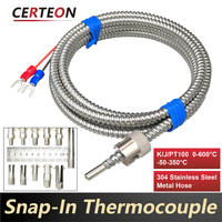 WRNT-03 K/J Bajonett Thermoelement SS Schlauchsonde für Kunststoff Spritzguss Temperaturregelung Thermoelementfühler