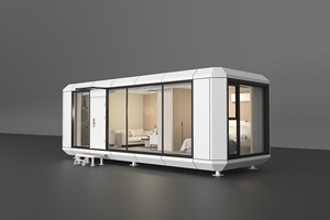 Promocional moderno luxo camping espaço cápsula quarto pré-fabricado aço estrutura impermeável função - Product Image 5