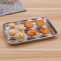 Plaque de cuisson en acier inoxydable au design moderne nouvelle version plateau rectangulaire carré assiettes de cuisine en métal durables assiettes à vaisselle assiettes