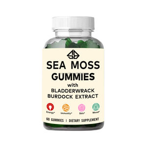 Complément de Mousse de Mer, Fucus et Racine de Bardane : Énergie, Immunité, Éclaircissement de la Peau, Soulagement du Stress – 60 Gummies pour Toute la Famille - Product Image 2