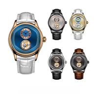 Montres mécaniques à tourbillon volant pour hommes, style élégant et minimaliste, lumineuses et étanches, nouvelle conception, usine OEM/ODM