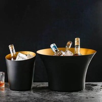 LiqVis – Seau à glace isotherme en acier inoxydable grande capacité, design unique, pour bière et vin rouge, idéal pour fêtes et événements – Vente chaude