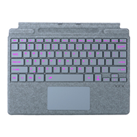 Nouveau clavier mécanique sans fil USB Type C de 13 pouces avec rétroéclairage RGB 5.3 et support pour stylet pour Surface Pro 8-11