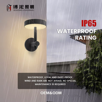 Lampe murale solaire LED IP65 à prix d'usine, quatre températures de couleur, pour parcs, jardins, espaces publics, alimentation CA
