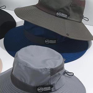 Sombrero de Pescador Mejiazhi Ajustable, Protección Solar, para Pesca, Senderismo, Verano, Transpirable, Color Caqui - Product Image 4