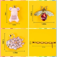 Nouvelle Collection : Breloques de Chaussures en Métal Bling, Bijoux Personnalisés, Lettres en Strass, Décorations pour Sabots, Chaînes de Breloques