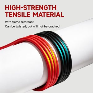 Câble d'extension pour panneau solaire, câble solaire photovoltaïque étanche IP68 avec connecteurs sans outil, câble d'extension solaire rouge et noir - Product Image 6