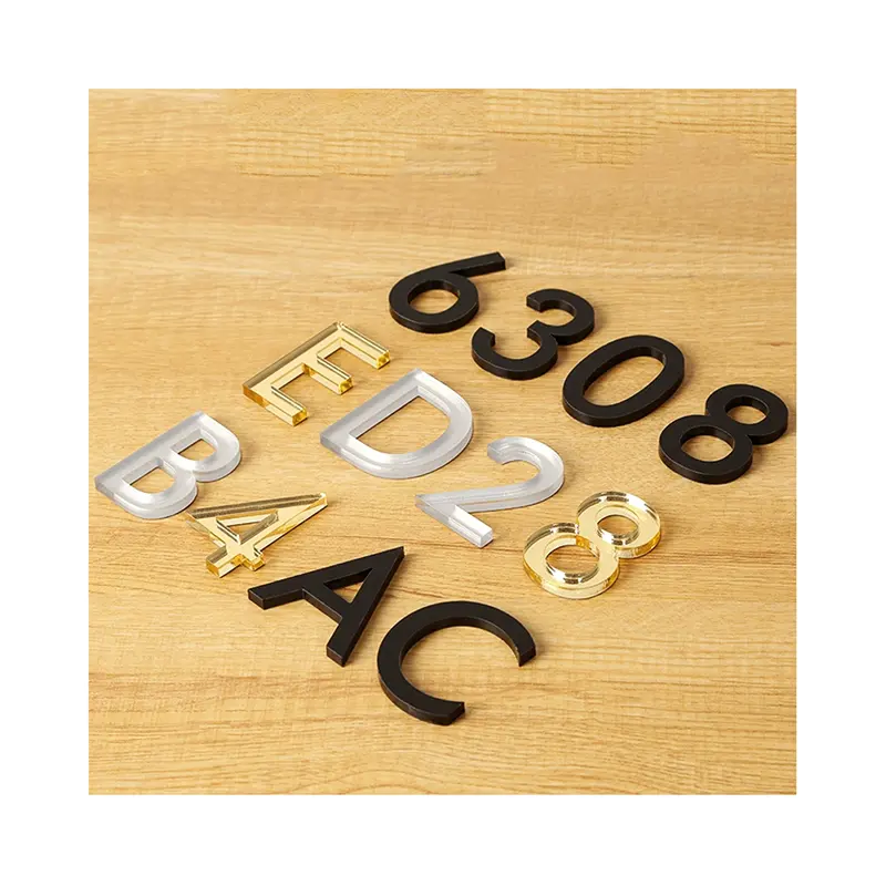 Acrylic Letters and Numbers Custom laser cut capital lower case alphabet school craft supply Sign business