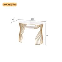 YS-0709N YUANSEN Moderner Luxuriöser Umweltfreundlicher Pflegeleichter Holz-Nagelstudio-Tisch mit Anpassbarer Farbe und Größe für Schlafzimmer und Wohnzimmer