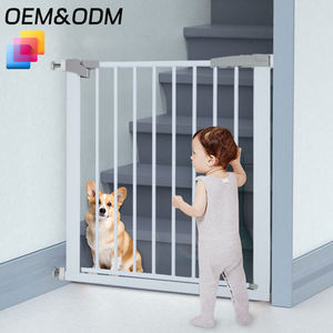 Porte de sécurité <span class=keywords><strong>extensible</strong></span> Choc Chick pour escaliers Tube en acier comprend des tasses murales clôture de protection de porte porte porte porte de sécurité pour enfants - Product Image 4