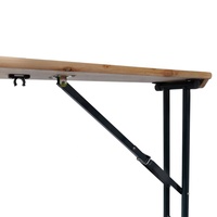 Table et banc de bière en bois, fabriqué en usine, ensemble de Table et banc de pique-nique en plein air de bistrot
