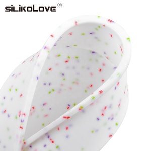 Moule à gâteau antiadhésif en silicone de 5.9 pouces, forme ronde, avec particules de couleur, ustensiles de cuisson, nouveauté - Product Image 5