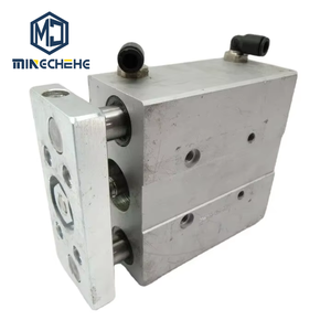 Cilindro Compacto Guiado DFM-25-50-P-A, Mesa Deslizante Neumática con Diámetro de 25 mm y Carrera de 50 mm para Manipulación de Precisión - Product Image 1