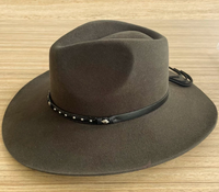 NL117 Einzigartiger Woll-Fedora-Hut im Ethno-Stil mit breiter Krempe, warm für den Winter, neues Design