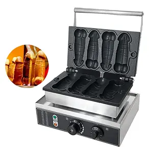 Máquina de gofres de burbujas, repuestos gratis, equipo de cocina comercial de Hotel, acero inoxidable, 220, 1600W, 11KG, 1 Juego