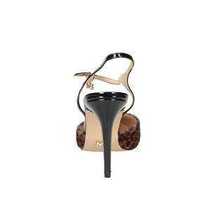 Escarpins pour femme Miabelle MB703 marron imprimé léopard à bout pointu et talon haut avec bride arrière - Product Image 4