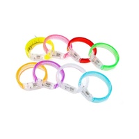 Bracelets LED clignotants pas chers, multicolores, lumineux, pour fête néon