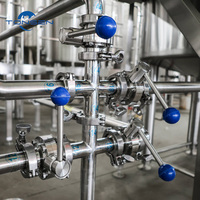 Système de brassage artisanal TONSEN 300L-5000L contrôlé par PLC avec pompe à arbre rotatif pour brasseries commerciales