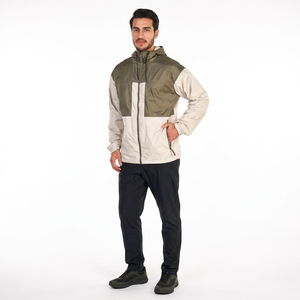 Custom Men's Running Windbreaker <b>Jacket</b> <b>Waterproof</b> <b>Light</b> Weight Windproof Quick Dry Training Gym Sports Stand Hooded Front - Product Image 1
