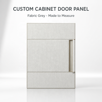 Panneau de porte de placard en cuir stratifié de luxe 3-en-1, tissu et cuir, pour placard à six portes et cadre de lit
