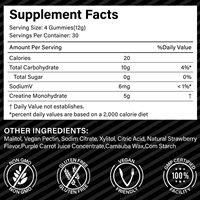 Gummies de créatine monohydrate à marque privée, supplément nutritionnel sportif, favorise la croissance musculaire et l'énergie – Approvisionnement direct usine