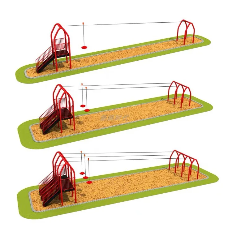 Kinder Spielzeug Spiel Seil Seil Seil Hinterhof Abenteuer Spielplatz Ausrüstung Kinder Zip-Futter Outdoor Zip Line Park für Kinder