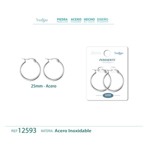 Orecchini a Cerchio Classici e Trendy da 25mm in Acciaio Placcato Oro con Zirconi, Perle e Diamanti, Modello Cotigo 12593 - Product Image 1