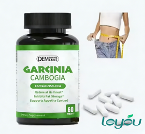 Comprimés de Garcinia Cambogia à 95 % HCA, marque privée OEM, pour la gestion du poids <span class=keywords><strong>et</strong></span> le contrôle de l'appétit, complément certifié GMP - Product Image 1