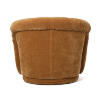 Fauteuil pivotant de salon, style moderne fait main, fauteuil en tissu, fauteuil à fleurs