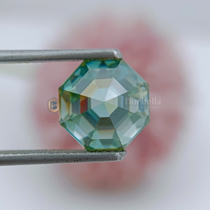 Diamante suelto de moissanita de corte esmeralda de 1.0ct certificado hecho a mano Premium 20.0ct joyería cortada a mano con esquinas redondeadas - Product Image 4