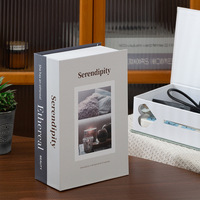 Boîte de rangement pour câbles en forme de faux livre avec fermeture magnétique, organisateur de fils décoratif, boîte de rangement pour câbles de bureau pour la décoration intérieure