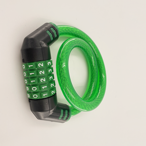 Candado de combinación de cable de acero para bicicleta, código de cinco dígitos, candado de bicicleta antirrobo portátil impermeable para motocicleta para adultos - Product Image 1