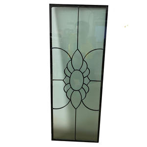 زجاج مقسى ملون مزخرف مرصع بنقوش مخصصة مع هيكل صلب لبناء النوافذ والأبواب - Product Image 6