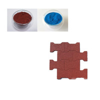 Poudre de couleur synthétique fe2o3 oxyde de fer bleu/vert/brun (cas no:1309-37-1)